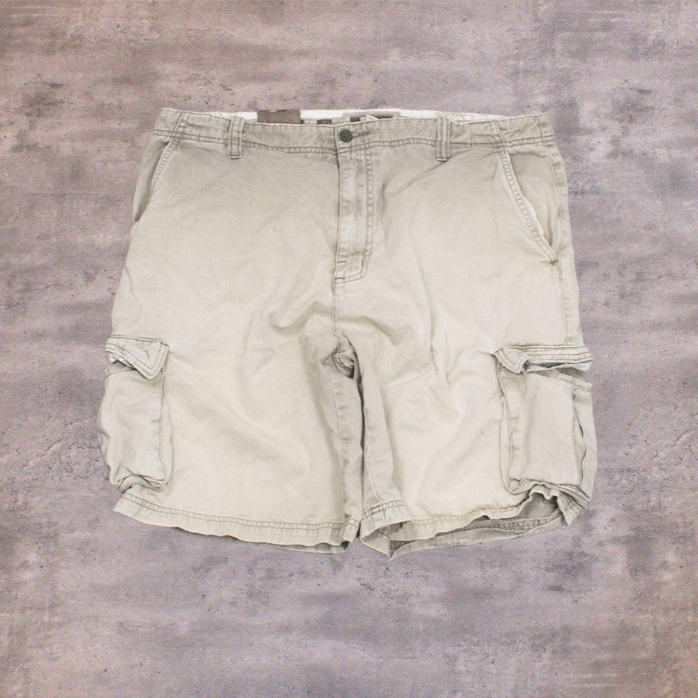 00's Quicksilver Faded Cargo Skate Core Surf Core Utility Wide Brown Short's